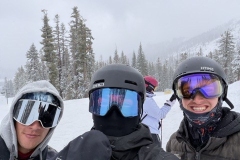 Snowboarding with cousin